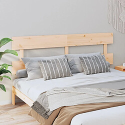 Maison Chic Tête de lit scandinave,Meuble de chambre 204x3x81 cm Bois massif de pin -MN98255