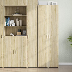 vidaXL Buffet haut chêne sonoma 30x42,5x185 cm bois d'ingénierie