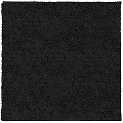 vidaXL Tapis shaggy PAMPLONA poils longs moderne noir 120x120 cm