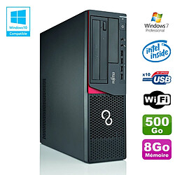 PC Fujitsu E720 E85+ SFF G3220 3GHz 8Go 500Go Graveur WIFI W7 - Occasion