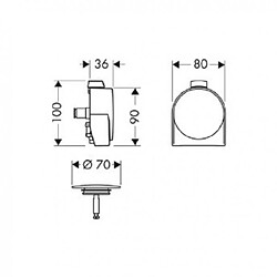 Acheter Hansgrohe Vidage de baignoire à bec déverseur Exafill S 58113