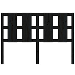 Acheter Maison Chic Tête de lit scandinave pour lit adulte,Meuble de chambre Noir 125,5x4x100 cm Bois massif de pin -MN59363