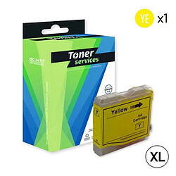 TONER SERVICES Compatible Brother LC985 Cartouche Jaune LC985Y (Terre)