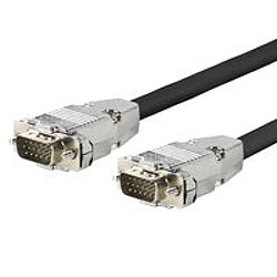 Pro VGA Cable M - M 15 Meter Metal Housing. high flexible, 1920*1200, EDID, 15pins pass-through, triple shielding