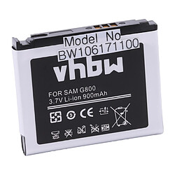 Vhbw Batterie LI-ION compatible pour Samsung SGH-i200, GT-S5230, GT-S5233