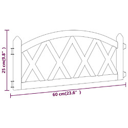 vidaXL Bordures de pelouse 17 pcs Blanc 10 m PP pas cher