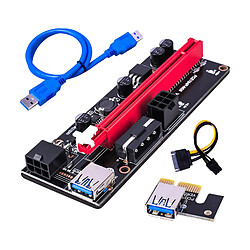 Acheter PCI-E VER 009S 1x à 16x Extension Graphique Adaptateur USB 3.0 Câble USB Bleu