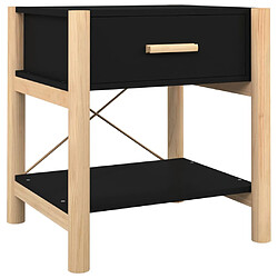 Acheter vidaXL Tables de chevet 2 pcs Noir 42x38x45 cm Bois d’ingénierie