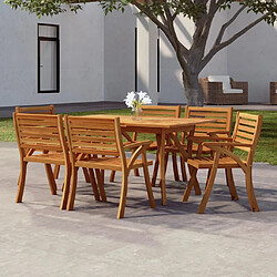 Maison Chic Table de jardin | Table d'extérieur 150x90x75 cm Bois d'acacia solide -GKD44287