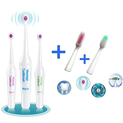 Acheter Wewoo Brosse à dents électrique pour l'adulte / enfants, livraison aléatoire de couleur 3 ensembles à rotatoire de kit de famille