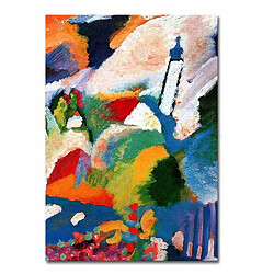 EPIKASA Impression sur Toile Kandinsky Eglise à Murnau, Multicouleur, Polyester, 50x3x70 cm