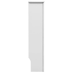 Avis vidaXL Cache-radiateur Blanc 112x19x81,5 cm MDF