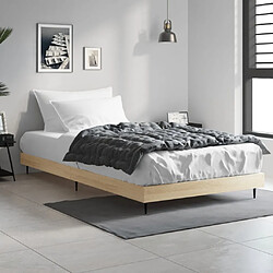 vidaXL Cadre de lit sans matelas chêne sonoma 90x200 cm