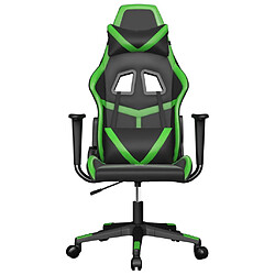 Avis Maison Chic Chaise de jeu, Chaise gaming de massage, Fauteuil gamer d'ordinateur,Chaise de Bureau Noir et vert Similicuir -GKD93606