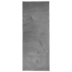 vidaXL Tapis OVIEDO à poils courts anthracite 80x200 cm