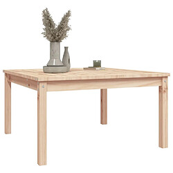 Avis vidaXL Table de jardin 82,5x82,5x45 cm bois massif de pin