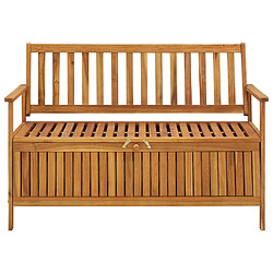 Maison Chic Banc de rangement | Meuble de rangement d'Entrée | Coffres d'Intérieur de jardin 120 cm Bois d'acacia solide -MN67662