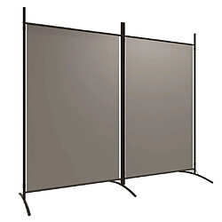 vidaXL Cloison de séparation 2 panneaux Anthracite 175x180 cm Tissu