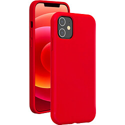 Coque iPhone 12 / 12 Pro Silicone SoftTouch Rouge Bigben