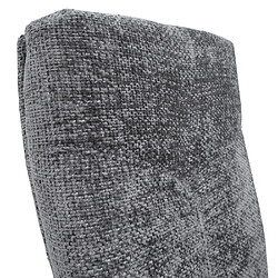 Acheter Decoshop26 Lot de 2 chaises de salle à manger en métal et tissu chenille gris foncé cadre arrondi coutures décoratives 04_0007396