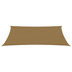 Helloshop26 Voile d'ombrage 160 g/m² taupe 3 x 5 m PEHD 02_0009318