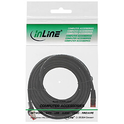 Avis Câble de raccordement InLine® S / FTP PiMF Cat.6 250 MHz sans cuivre, sans halogène, noir 7,5 m