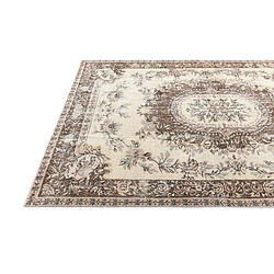 Avis Vidal Tapis de laine 264x170 beige Ultra Vintage