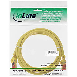 Câble patch, S-STP/PIMF, Cat.6, jaune, 0,25m, InLine®