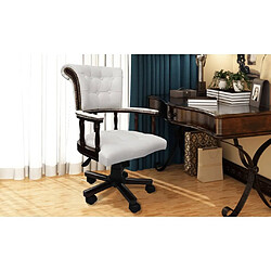 Avis Maison Chic Chaise Gaming | Chaise de bureau Ergonomique Fauteuil pivotante Blanc -GKD25639