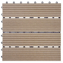 Decoshop26 Dalles de terrasse x11 aspect bois en WPC 30x30cm clipsable 1m² balcon jardin extérieur 04_0005491