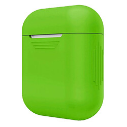 Wewoo Etui Casque / Ecouteurs vert pour Apple AirPods Portable Sans Fil Bluetooth Écouteur Silicone Boîte De Protection iPhone Anti perte Dropproof Sac De Rangement