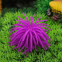 Wewoo Décoration aquarium Violet 3 PCS Articles TPR Simulation Sea Urchin Ball Corail, Taille: M, Diamètre: 10cm