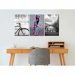 Paris Prix Tableau Imprimé Bikes Collection 30 x 60 cm