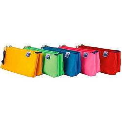 Trousse Fourre-Tout Double Oxford Kangoo Kids (22 x 5 x 10 cm) (5 Unités)