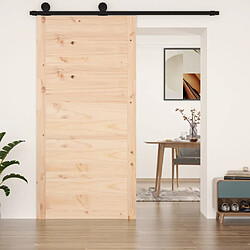 vidaXL Porte de grange 100x1,8x204,5 cm Bois massif de pin