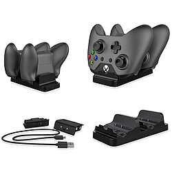 Dual Dock Chargeur Station pour Manette Xbox One Slim Joy-stick 2 Batteries pas cher