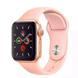 Bracelet En Silicone Lisse Phonecare Compatible avec Apple Watch Series 10 - 42mm - Rose Salmão