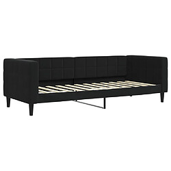 vidaXL Lit de repos sans matelas noir 80x200 cm velours