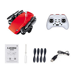 Quadricoptère De Poche Pliable Mini Drone Pour Enfants Débutants Rouge