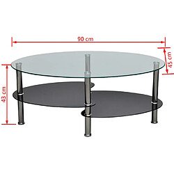 Avis vidaXL Table basse avec design exclusif Noir