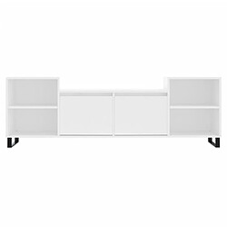 Acheter vidaXL Meuble TV Blanc 160x35x55 cm Bois d'ingénierie