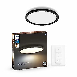 Philips Hue White Ambiance, plafonnier LED connecté Aurelle, compatible Bluetooth, 24.5W, fonctionne avec Alexa, Google Assistant et Apple Homekit