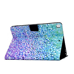 Acheter Etui en PU impression de modèle avec porte-carte violet/bleu pour votre Apple iPad 10.2 (2019)