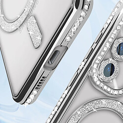 Acheter Avizar Coque Diamant pour Samsung Galaxy S24 Plus MagSafe Contour Strass Argent