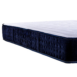 Visiodirect Matelas réversible CAMPA 180x200 cm, en mousse mémoire de forme, indépendance du couchage, mi-ferme, face été/hiver, épaisseur 24 cm pas cher