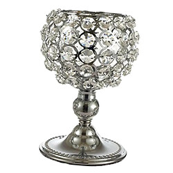 Avis Bougeoirs En Cristal Chandeliers Pour Décoration De Table De Mariage Cadeau 15 Cm Argent