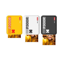 KODAK Mini Retro 2 P300 - Mini Imprimante Bluetooth - Photo carré 7,6x7,6 cm - 8 incluses - Sublimation Thermique 4Pass - Jaune - Jaune