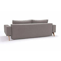 Acheter Inside 75 INNOVATION LIVING Canapé design IDUN convertible lit 200*140 cm tissu Mixed Dance Grey