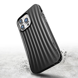 Raptic Coque pour iPhone 14 Pro Max Clutch Shockproof 3M avec motif rayures Noir