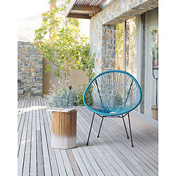 Beliani Chaise de jardin ACAPULCO II Bleu